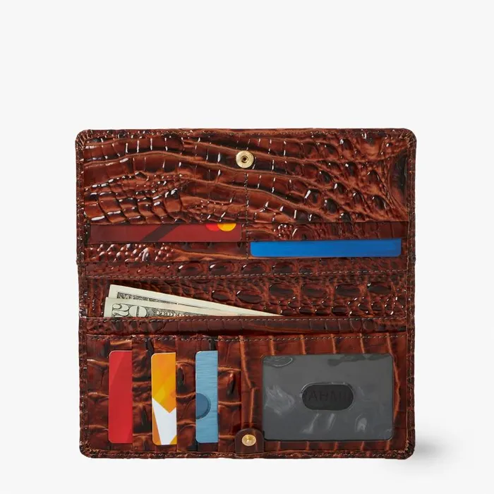 Women Brahmin Wallets and Wristlets Ady Wallet Navy Angora