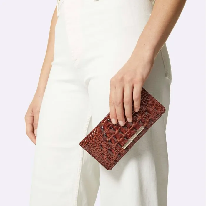 Women Brahmin Wallets and Wristlets Ady Wallet Navy Angora