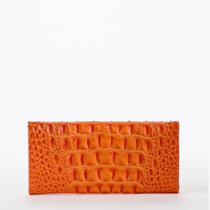 Women Brahmin Wallets and Wristlets Veronica Mandarin Orange Melbourne