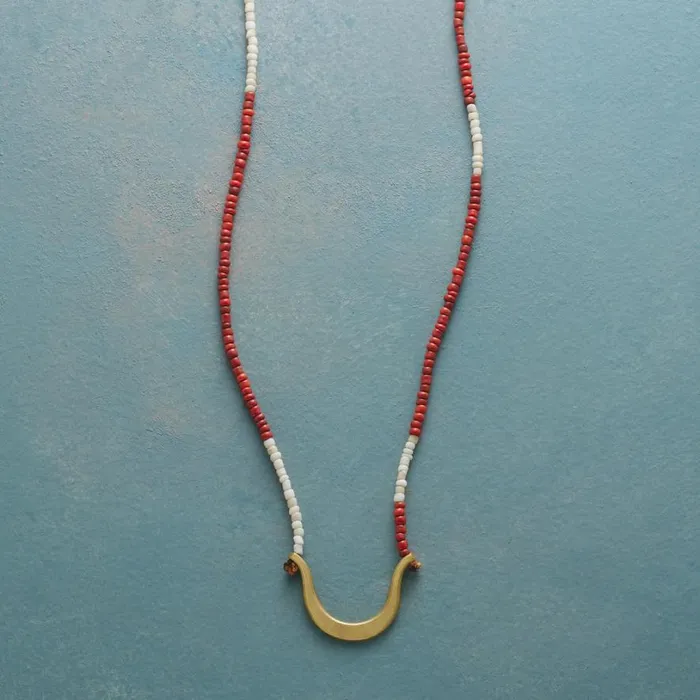 Women Brass Oxbow Necklace Sundance Catalog Necklaces