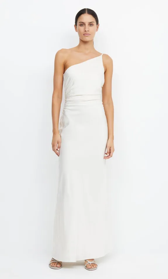 Women Brides Bec Bridge ETERNITY ASYM MAXI DRESS Cream