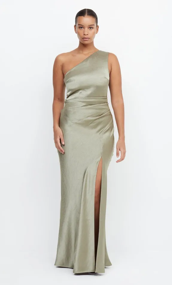 Women Bridesmaids Bec Bridge THE DREAMER ASYM DRESS Sage