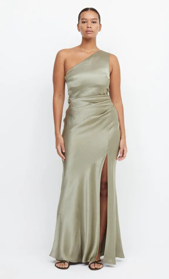 Women Bridesmaids Bec Bridge THE DREAMER ASYM DRESS Sage