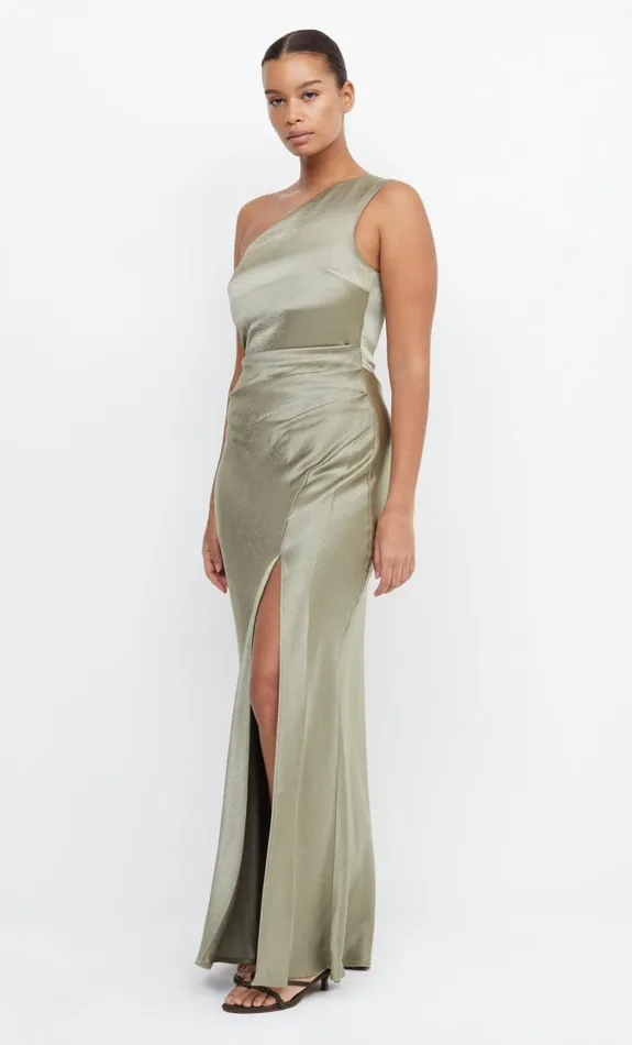 Women Bridesmaids Bec Bridge THE DREAMER ASYM DRESS Sage
