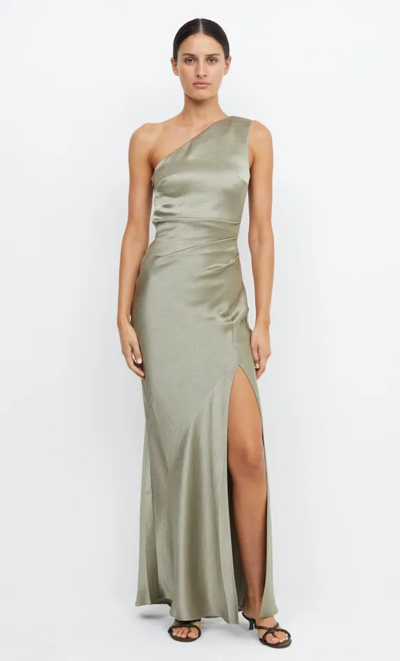 Women Bridesmaids Bec Bridge THE DREAMER ASYM DRESS Sage