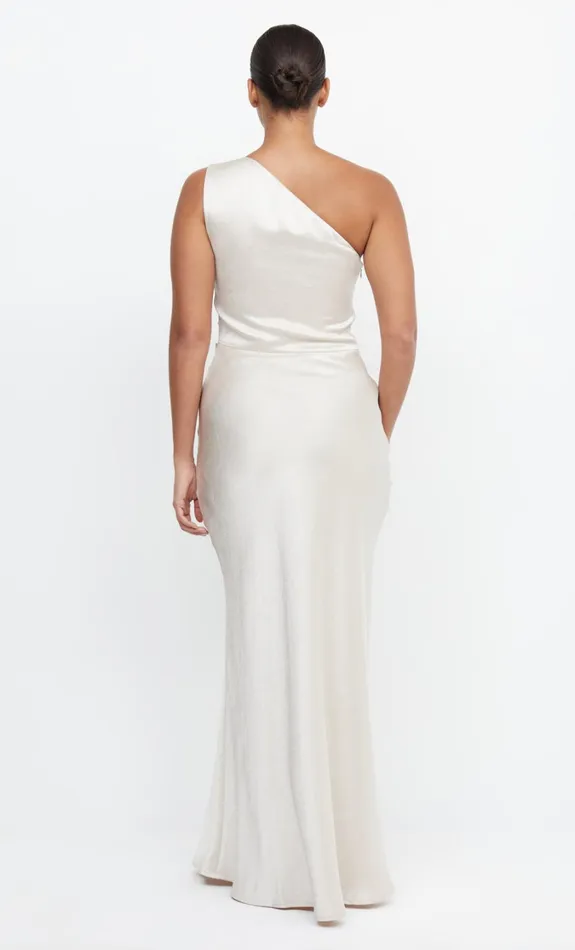 Women Bridesmaids Bec Bridge THE DREAMER ASYM DRESS Sand