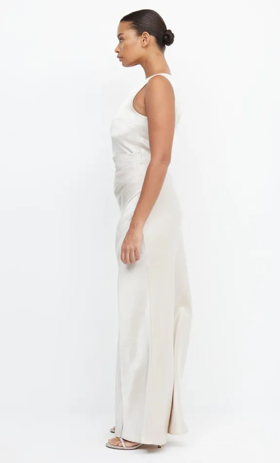 Women Bridesmaids Bec Bridge THE DREAMER ASYM DRESS Sand