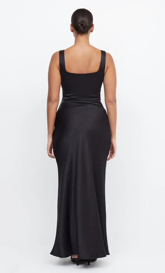 Women Bridesmaids Bec Bridge THE DREAMER SQUARE NECK DRESS Black
