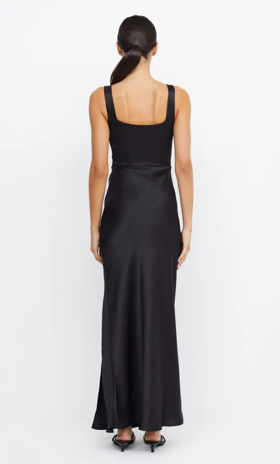 Women Bridesmaids Bec Bridge THE DREAMER SQUARE NECK DRESS Black
