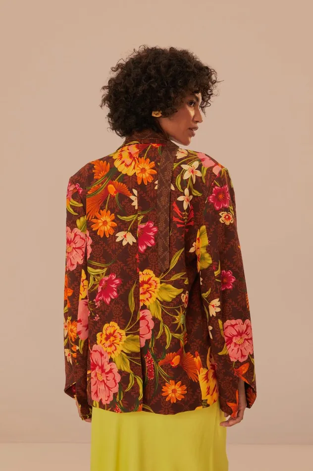 Women Brown Charming Garden Blazer Charming Garden Brown FARM Rio Blazers