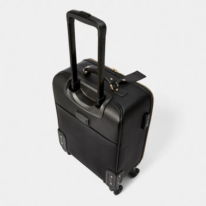Women Cabin Bags and Suitcases Katie Loxton Personalised Cabin Suitcase In Black
