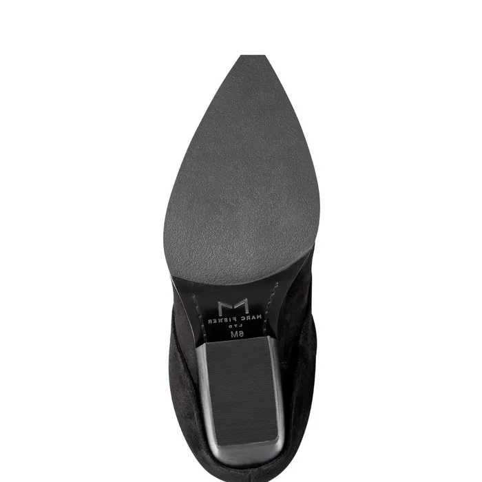 Women Calysta Block Heel Pointy Toe Boot Black Marc Fisher Boots