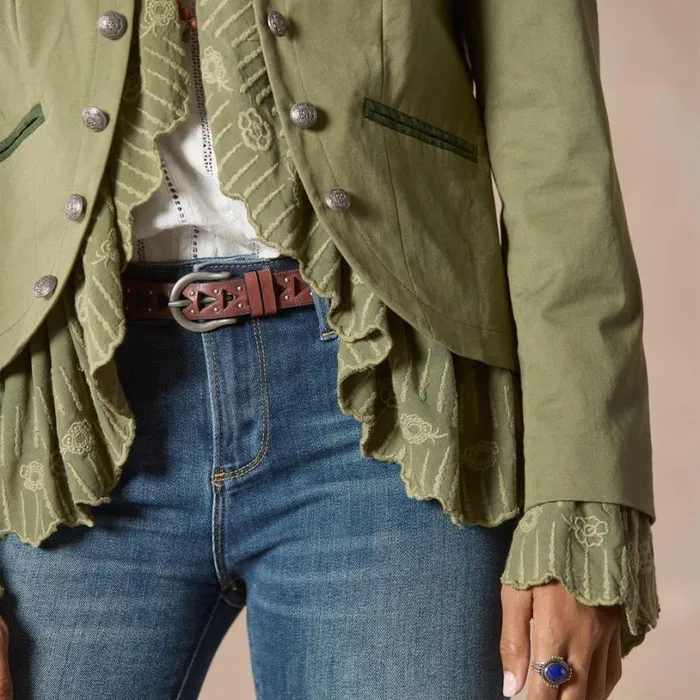 Women Caroline Ruffle Jacket Petite Chive Sundance Catalog Petite Styles Women Caroline Ruffle Jacket Petite Chive Sundance Catalog Petite Styles