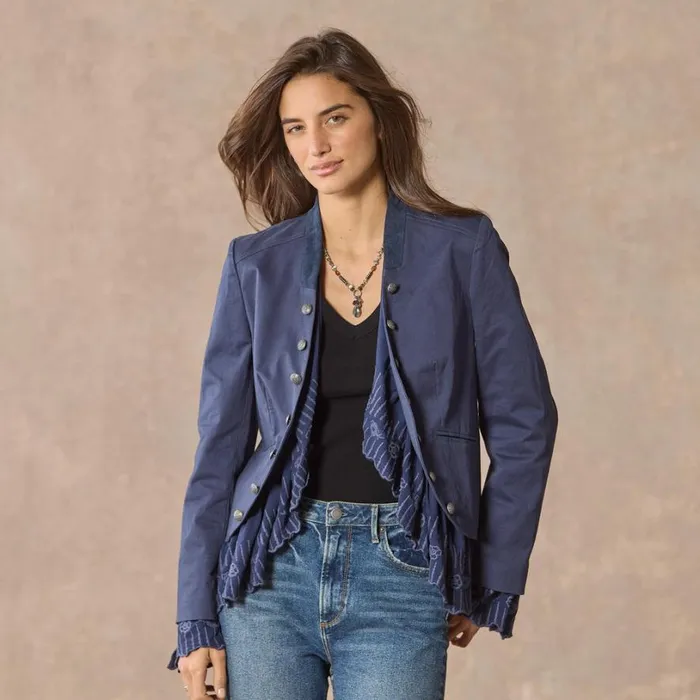 Women Caroline Ruffle Jacket Petite Chive Sundance Catalog Petite Styles Women Caroline Ruffle Jacket Petite Chive Sundance Catalog Petite Styles