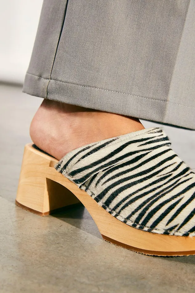 Women Clogs Free People Dagny Zebra Clogs Zebra