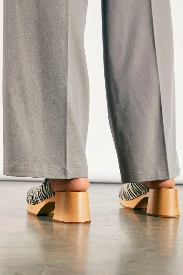Women Clogs Free People Dagny Zebra Clogs Zebra