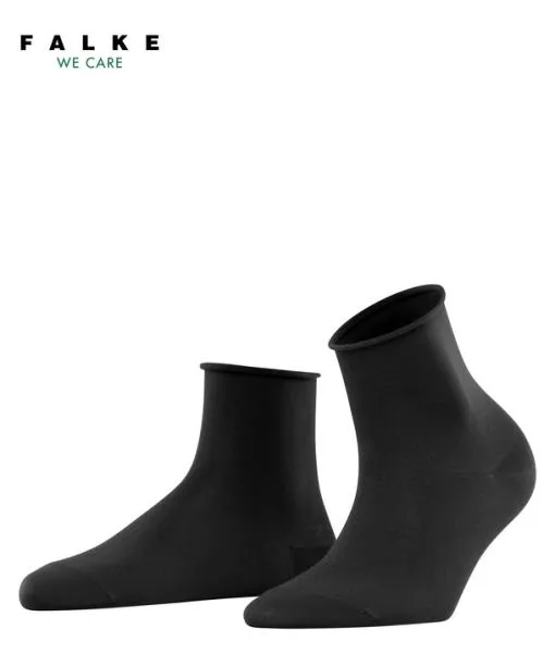 Women Cotton Touch Women Short Sock Black FALKE Socks