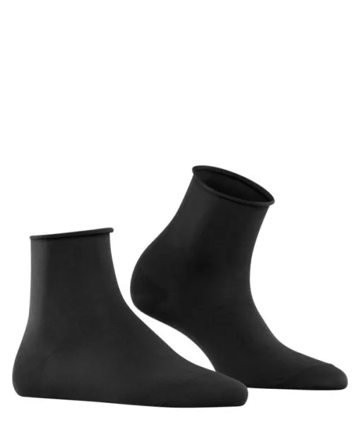 Women Cotton Touch Women Short Sock Black FALKE Socks