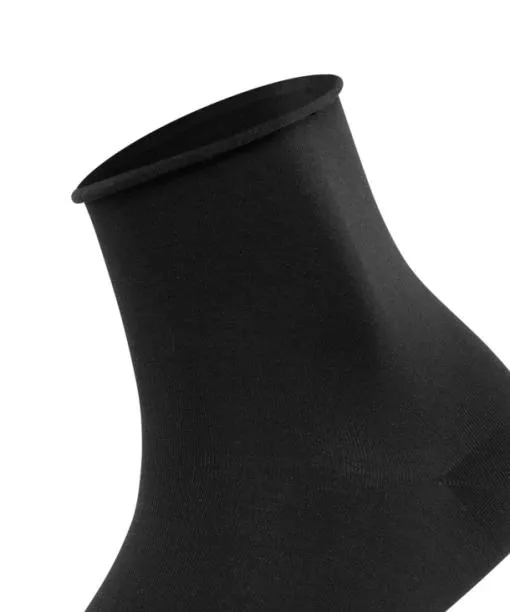 Women Cotton Touch Women Short Sock Black FALKE Socks
