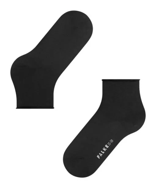 Women Cotton Touch Women Short Sock Black FALKE Socks
