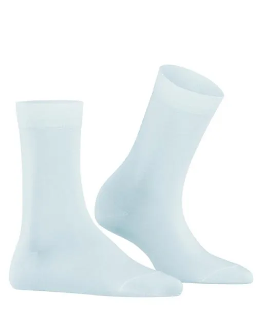 Women Cotton Touch Women Socks Light Blue FALKE Socks