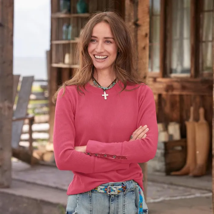 Women Crewneck Thermal Petite Heather Gray Sundance Catalog Petite Styles Women Crewneck Thermal Petite Heather Gray Sundance Catalog Petite Styles