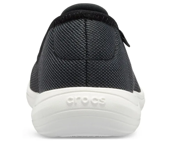 Women Crocs Reviva Flat Black White Crocs Flats