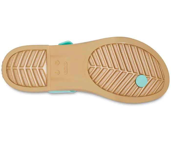 Women Crocs Tulum Toe Post Sandal Pistachio Crocs Sandals