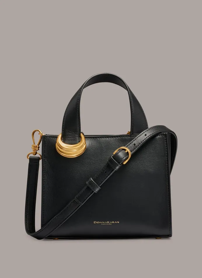 Women Crossbody Bags And Satchels Donna Karan HEWLETT CROSSBODY Blackgold