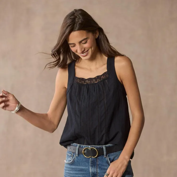 Women Danielle Eyelet Camisole Black Sundance Catalog Tops Women Danielle Eyelet Camisole Black Sundance Catalog Tops