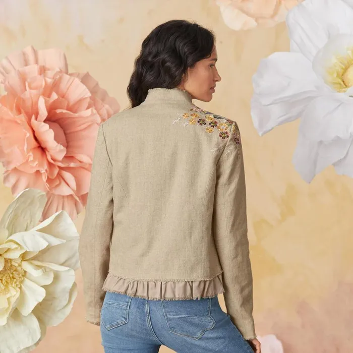 Women Daydreams Floral Blazer Petite Flax Sundance Catalog Petite Styles Women Daydreams Floral Blazer Petite Flax Sundance Catalog Petite Styles