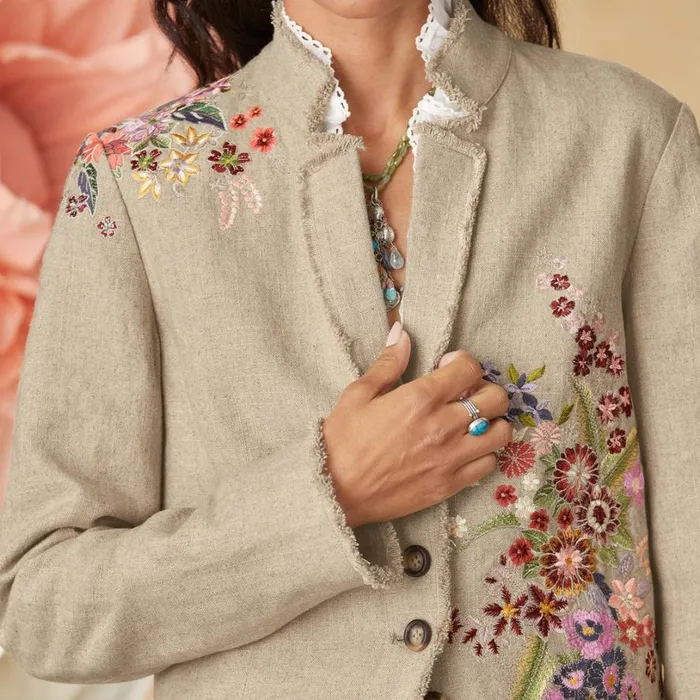Women Daydreams Floral Blazer Petite Flax Sundance Catalog Petite Styles Women Daydreams Floral Blazer Petite Flax Sundance Catalog Petite Styles
