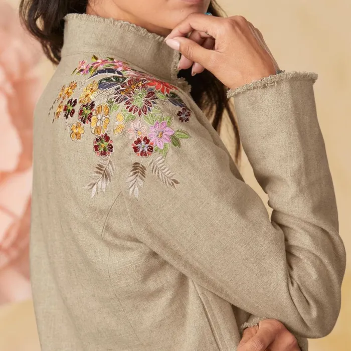 Women Daydreams Floral Blazer Petite Flax Sundance Catalog Petite Styles Women Daydreams Floral Blazer Petite Flax Sundance Catalog Petite Styles