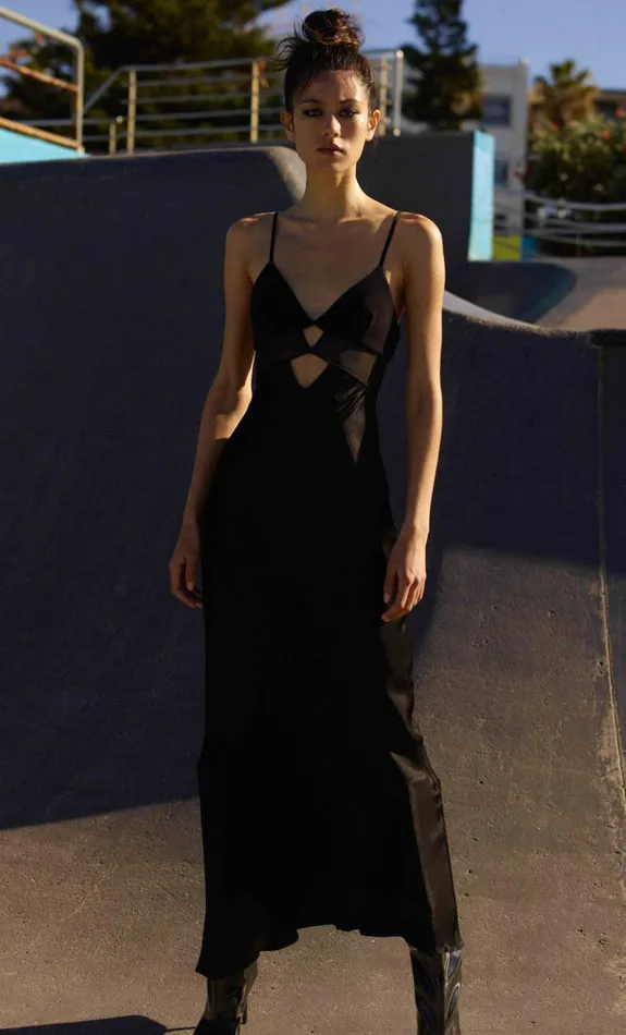 Women Dresses Bec Bridge ASHTON CUT OUT MAXI DRESS Black