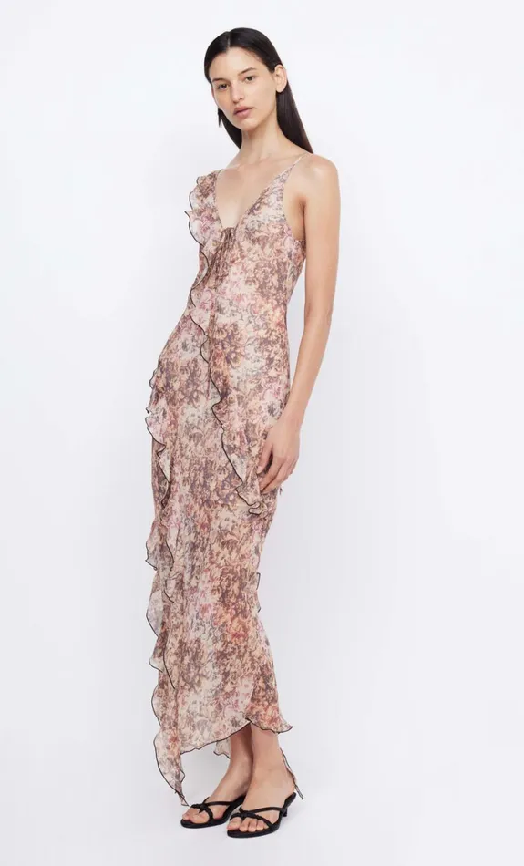 Women Dresses Bec Bridge COURTNEY FRILL MAXI DRESS Versailles Floral