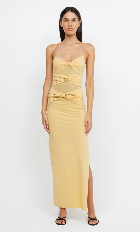 Women Dresses Bec Bridge MONTANA TWIST MAXI DRESS Straw