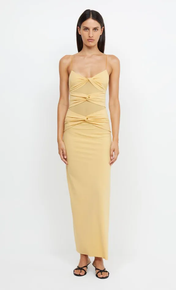 Women Dresses Bec Bridge MONTANA TWIST MAXI DRESS Straw