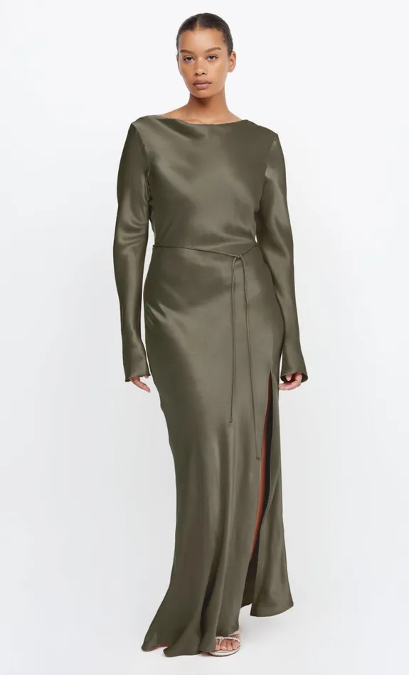 Women Dresses Bec Bridge MOON DANCE LONG SLEEVE MAXI DRESS Dark Willow