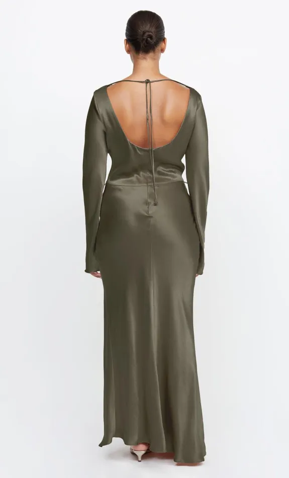 Women Dresses Bec Bridge MOON DANCE LONG SLEEVE MAXI DRESS Dark Willow