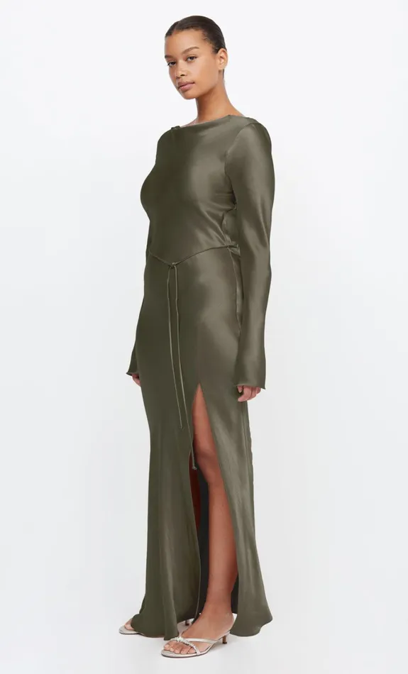 Women Dresses Bec Bridge MOON DANCE LONG SLEEVE MAXI DRESS Dark Willow