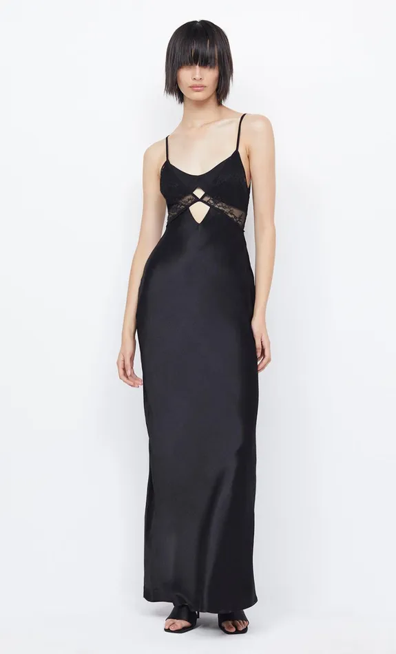 Women Dresses Bec Bridge NORA LAYERED MAXI DRESS Black