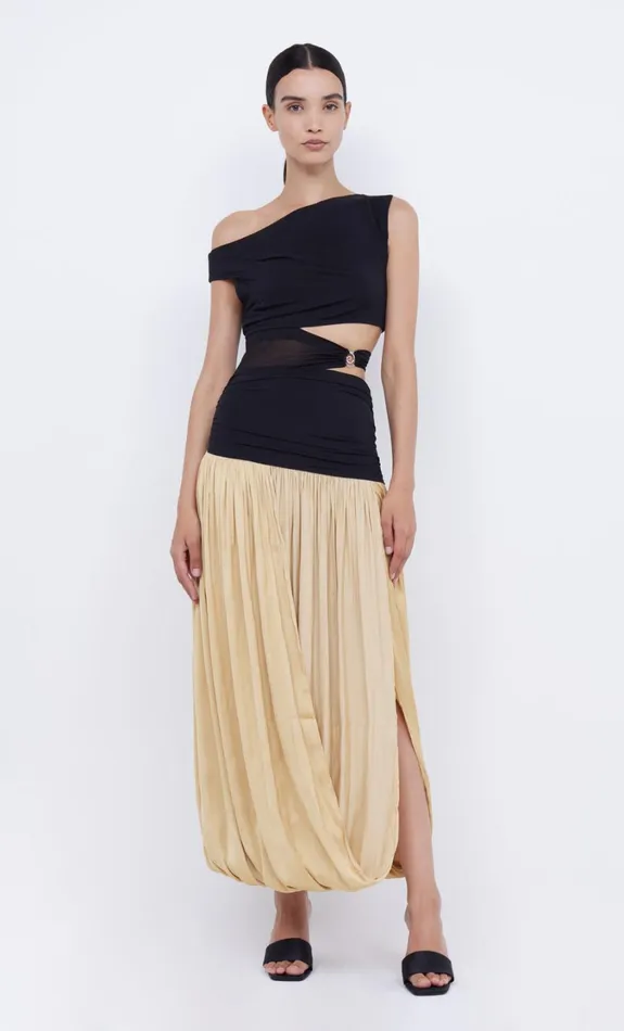 Women Dresses Bec Bridge SERENE ASYM MAXI DRESS Blackstraw