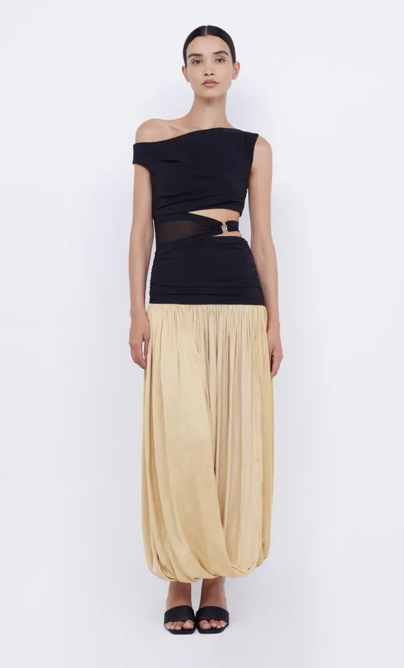 Women Dresses Bec Bridge SERENE ASYM MAXI DRESS Blackstraw