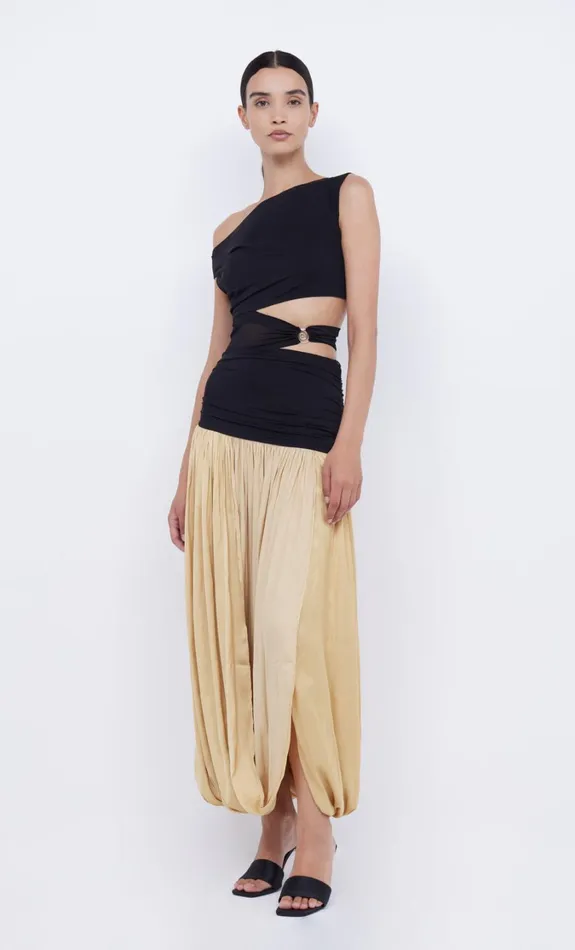 Women Dresses Bec Bridge SERENE ASYM MAXI DRESS Blackstraw