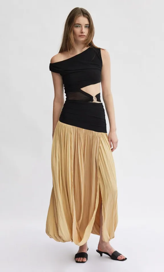 Women Dresses Bec Bridge SERENE ASYM MAXI DRESS Blackstraw