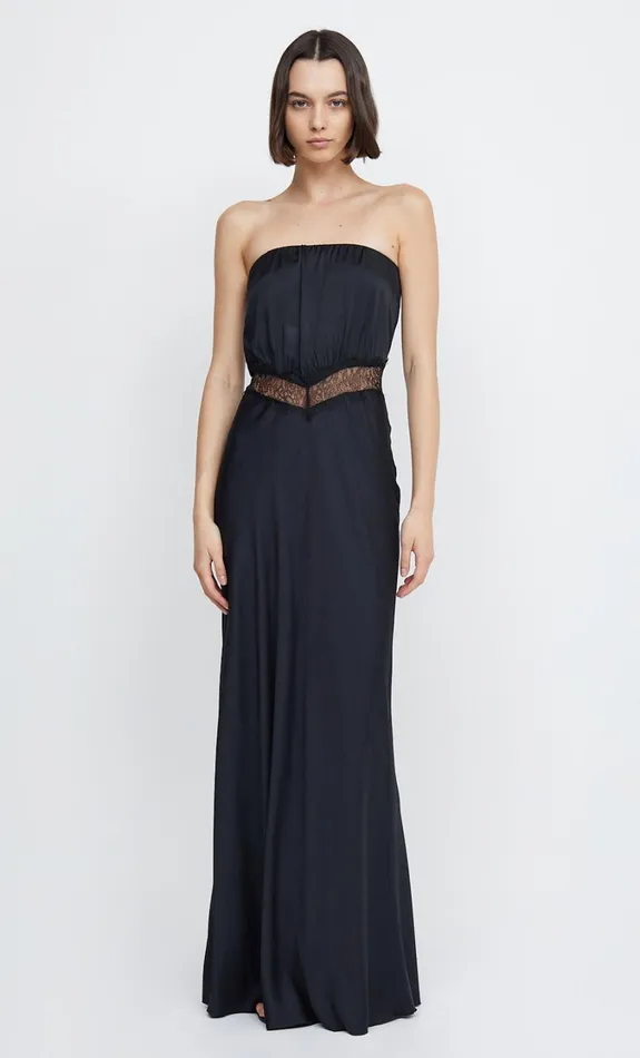 Women Dresses Bec Bridge SPENCER LACE STRAPLESS MAXI Blackblack
