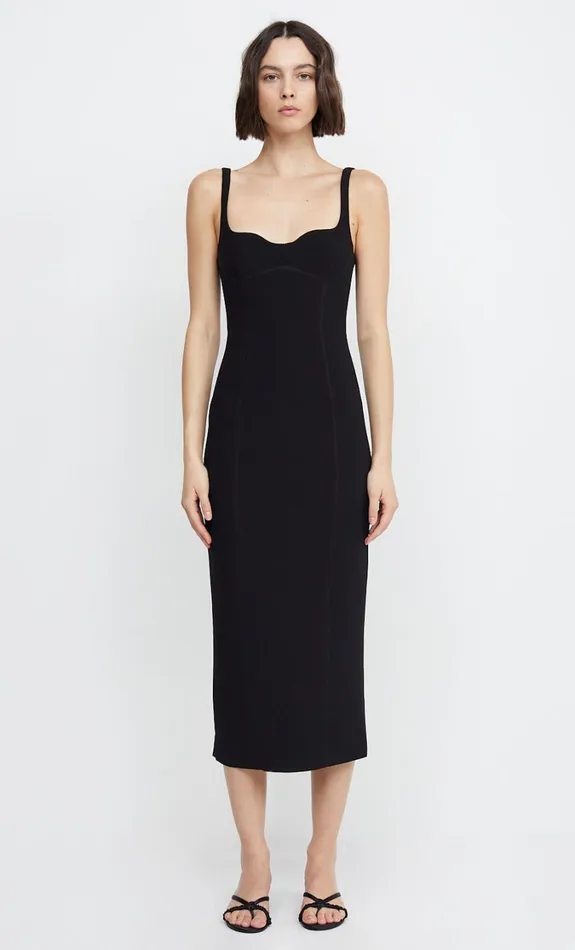 Women Dresses Bec Bridge ZOEY MIDI DRESS Black