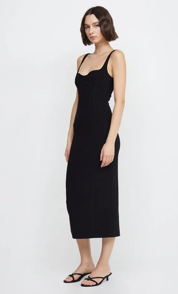 Women Dresses Bec Bridge ZOEY MIDI DRESS Black