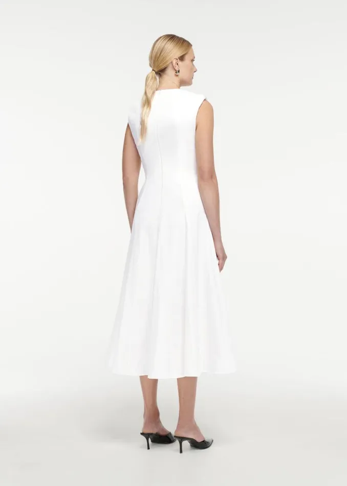Women Dresses Roland Mouret Cotton Poplin Midi Dress