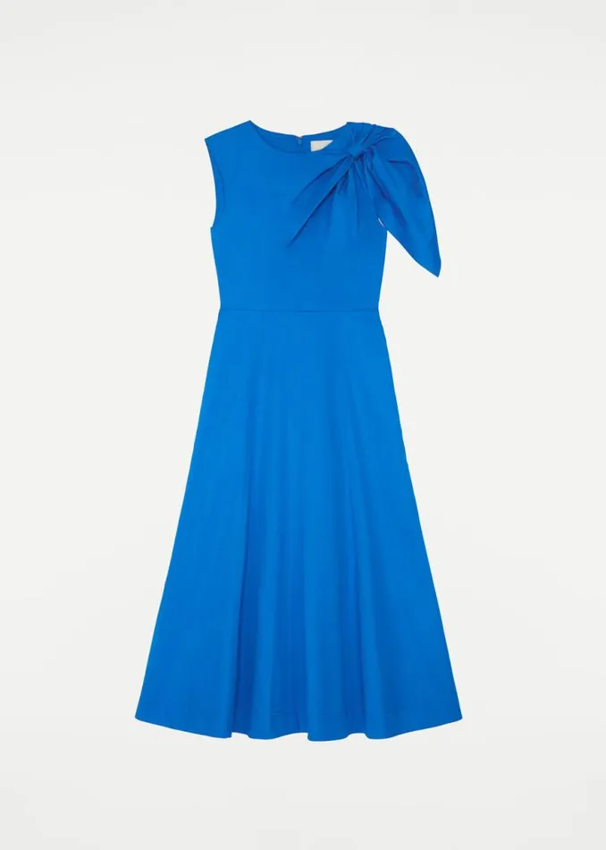 Women Dresses Roland Mouret Cotton Poplin Midi Dress